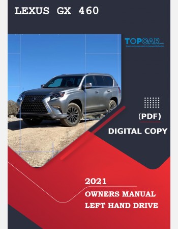 2021 lexus gx 460 owners manual